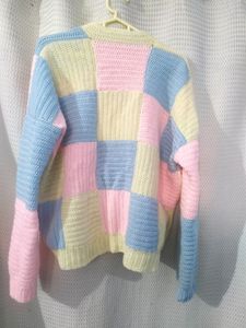 💟Priced Dropped Oversized sweater CrochetHandmade