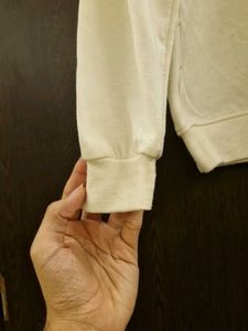 Soft Beige Relaxed Sweatshirt