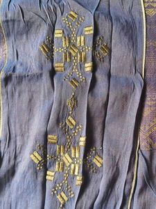 Elegant purple with some golden effect Embellished