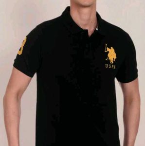 USPA Black Polo T-Shirt