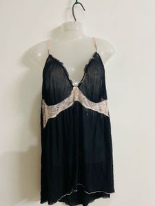 Sheer Lace Trim Cami