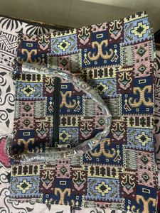 Abstract Print Large Tote Handbag