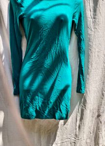 I. Green Bodycon Mini Dress
