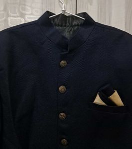 Men&#39;s Navy Blue sherwani set