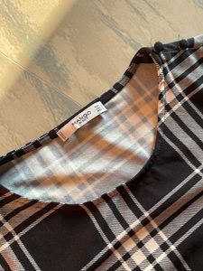 Plaid Long Sleeve Dress