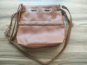 Women's Brown Bucket Bag