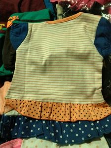 Girls Kids New Baby Outfit with Tie Detail