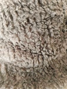 Fuzzy Gray Bucket Hat flawless condition 👍🏻