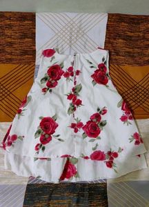 Floral White Top