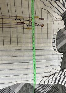 Brand New Striped Embroidered Tunic