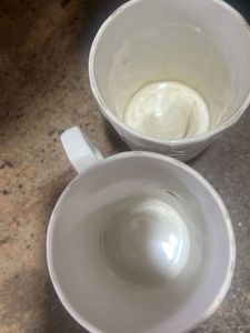 White Textured Mug