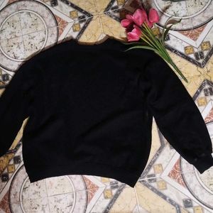 Oversized Velvety Texture Sweatshirt