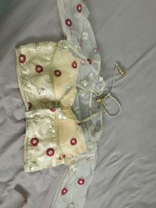 Embroidered Golden Blouse