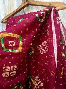 Bandhani Style Saree