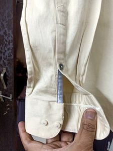 RARE RABBIT satin Beige Shirt