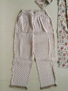 Cream Kurta Set Size-XL