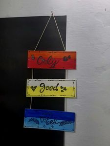 Handmade &#39;Only Good Vibes&#39; Wall Hanging