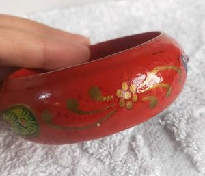 Peacock Wooden Bangle