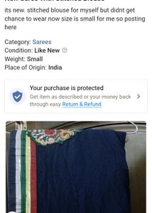 New Georgette Saree With stitched blouse