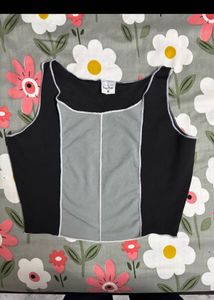 Color Block Crop Tank Top
