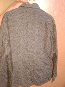 Men Brown Slim Fit Print Full Sleeves Party Shirt