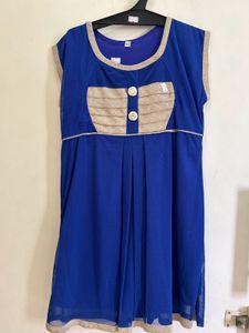 Blue Sleeveless Dress