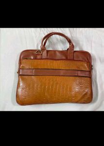 Vintage Brown Leather Briefcase