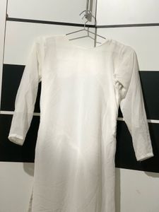 White Patterned Dress