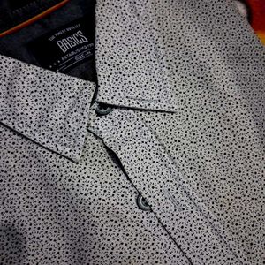 Basics Printed Casual grey Shirt