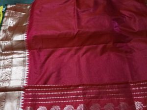 BrandNewElegant RedSilkSaree -WithBlouse+ExtraBlou