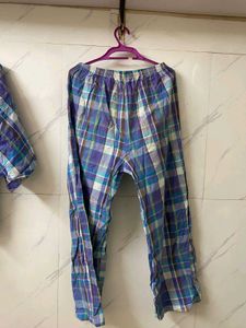 Comfy Cotton Checked Night Suit Set – 2XL