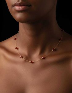 Red Beaded Necklace