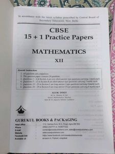 Class 12 Mathematics Sample Papers