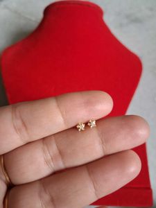 Cute Flower Stud Earrings Gold