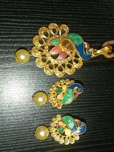 Peacock Necklace Set 🦚
