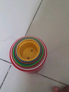 Stacking Cups, Rings And Egg Toy