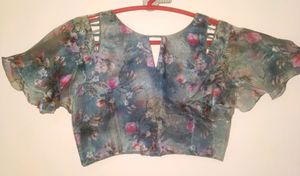 Floral Flutter Sleeve Blouse