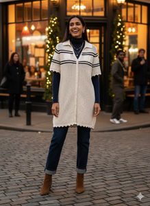 ✨Retro Crochet Chic! 🇮🇳 4-Season Tunic/Dress ✨