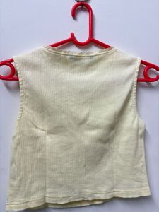 Butter Yellow Crop Top