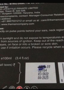 Man Company Perfume Bottle (empty)