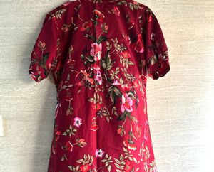 Floral Print Shirt Dress