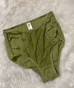 Olive Green Cotton Panties