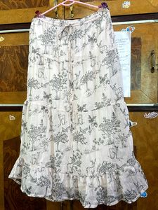 QUIERO Printed Oyster Midi Skirt L/34