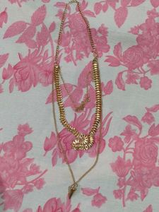 3 Layered Gold Necklace