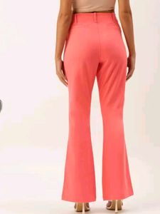 Coral Flare Leg Pants