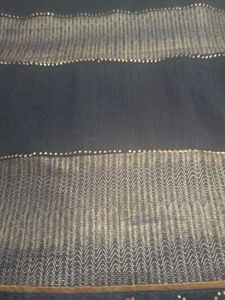 Embellished Chevron Print Fabric
