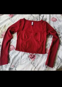 New Me Sweetheart Neckline Top
