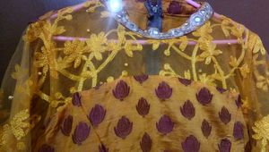 Mustard yellow Ethnic Gown