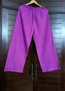 Women Cotton Purple Kurta Set