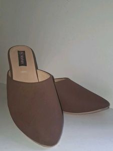 Stylish Brown Mule Heels